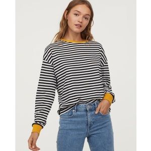 H&M Striped Jersey Top